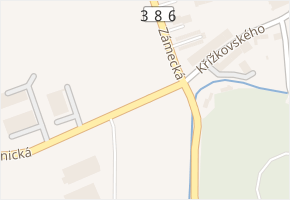 Knínická v obci Kuřim - mapa ulice
