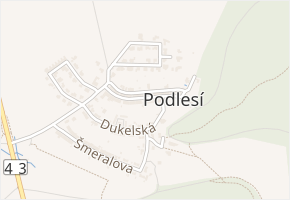 Kpt. Jaroše v obci Kuřim - mapa ulice