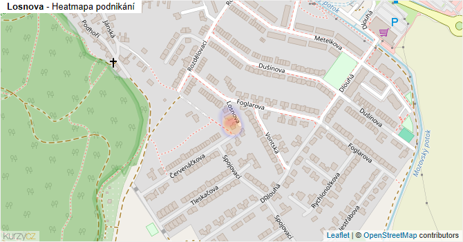 Losnova - mapa podnikání
