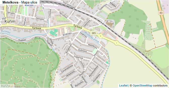 Metelkova - mapa ulice