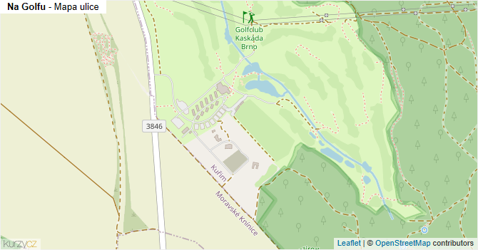 Na Golfu - mapa ulice