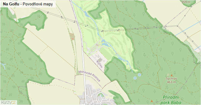 Na Golfu - záplavové mapy stoleté vody