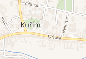 nám. 1. května v obci Kuřim - mapa ulice