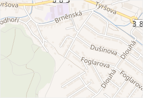 Rozdělovací v obci Kuřim - mapa ulice