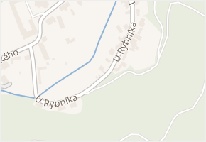 U rybníka v obci Kuřim - mapa ulice