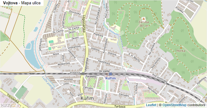Vojtova - mapa ulice