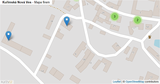 Kuřimská Nová Ves - mapa firem