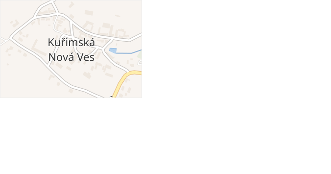 Kuřimská Nová Ves v obci Kuřimská Nová Ves - mapa části obce