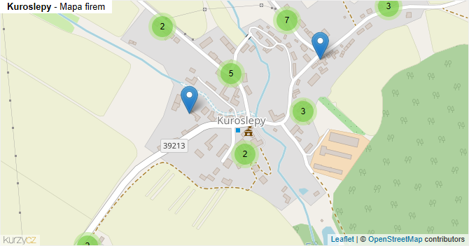 Kuroslepy - mapa firem