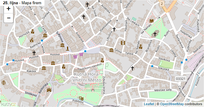 28. října - mapa firem