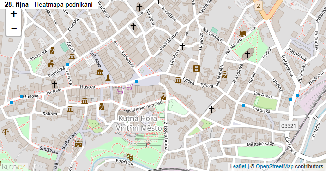 28. října - mapa podnikání
