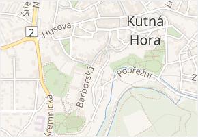 Barborská v obci Kutná Hora - mapa ulice