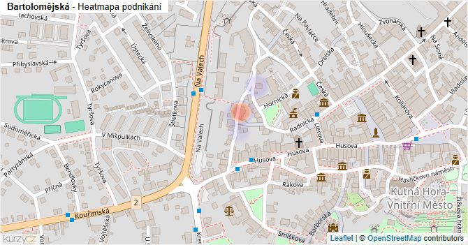 Bartolomějská - mapa podnikání
