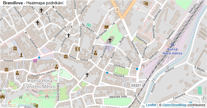 Brandlova - mapa podnikání
