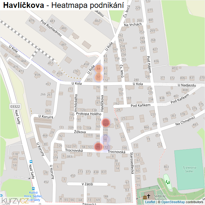 Mapa Havlíčkova - Firmy v ulici.