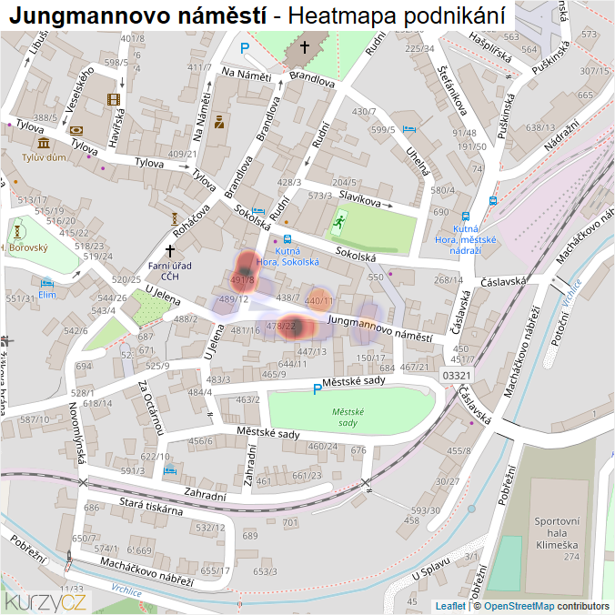 Mapa Jungmannovo náměstí - Firmy v ulici.