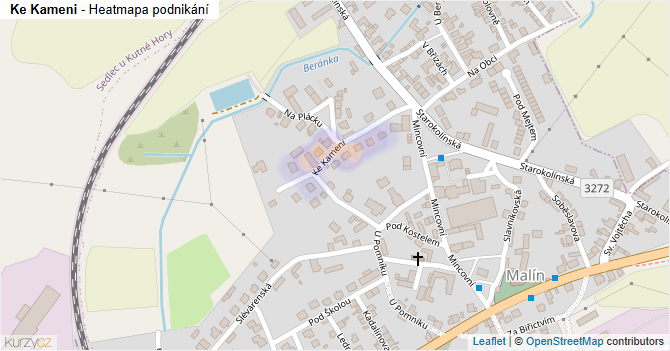 Ke Kameni - mapa podnikání