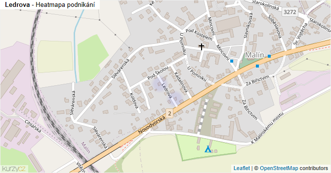 Ledrova - mapa podnikání