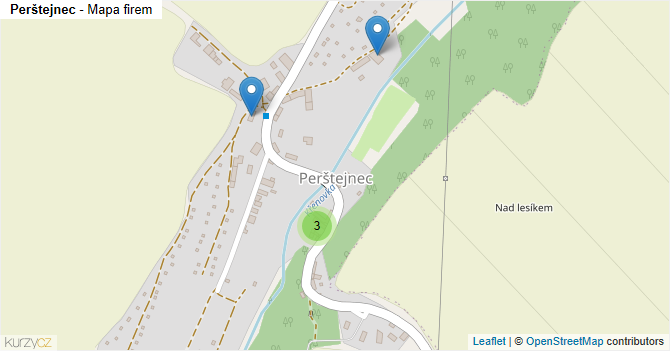 Perštejnec - mapa firem