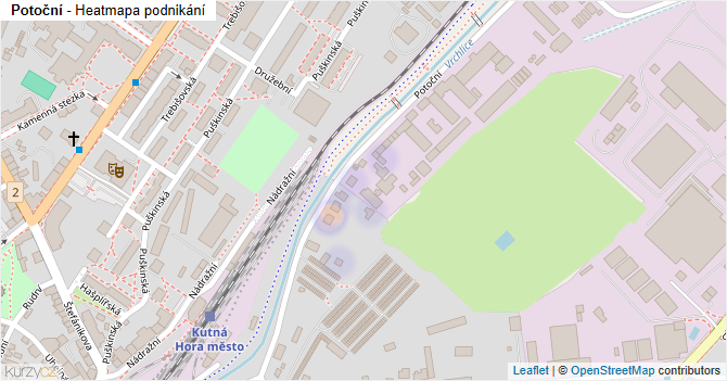 Potoční - mapa podnikání