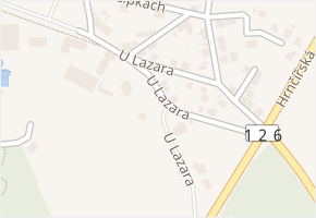 U Lazara v obci Kutná Hora - mapa ulice