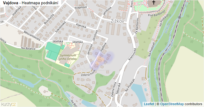 Vajdova - mapa podnikání