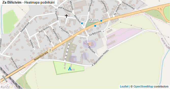 Za Biřictvím - mapa podnikání