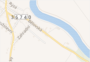 Bělovská v obci Kvasice - mapa ulice