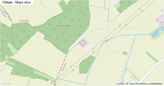 Chlum - mapa ulice