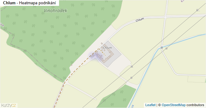 Chlum - mapa podnikání