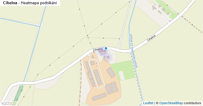 Cihelna - mapa podnikání
