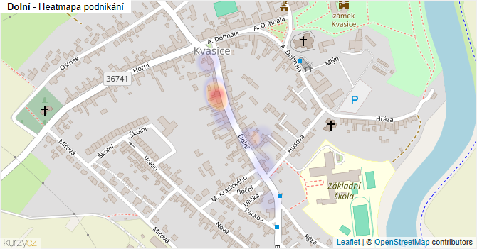 Dolní - mapa podnikání