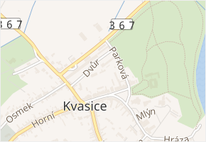 Dvůr v obci Kvasice - mapa ulice