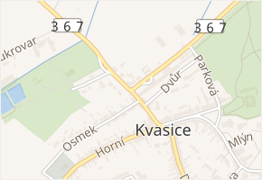 Kroměřížská v obci Kvasice - mapa ulice