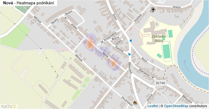Nová - mapa podnikání