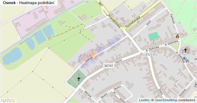 Osmek - mapa podnikání