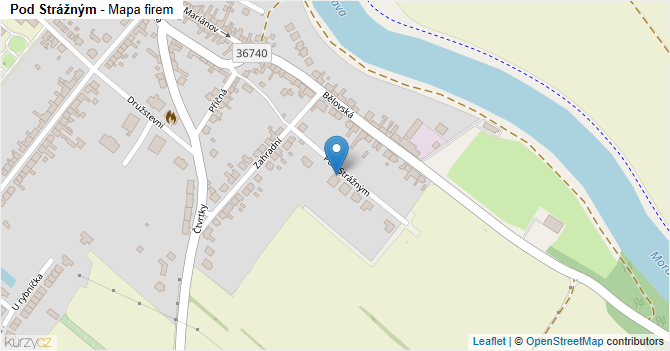 Pod Strážným - mapa firem