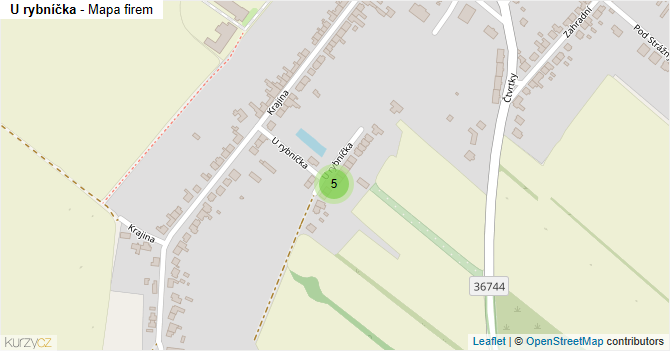 U rybníčka - mapa firem