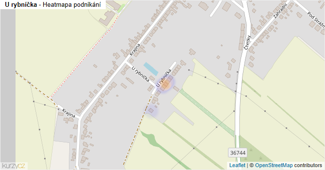 U rybníčka - mapa podnikání