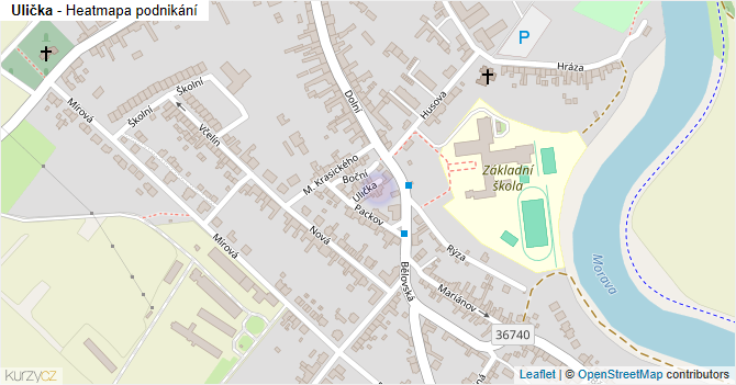Ulička - mapa podnikání