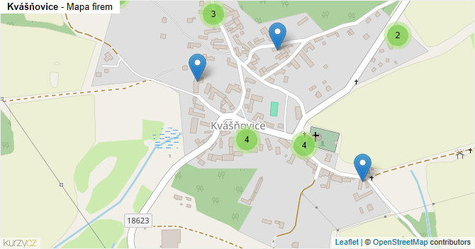 Kvášňovice - mapa firem