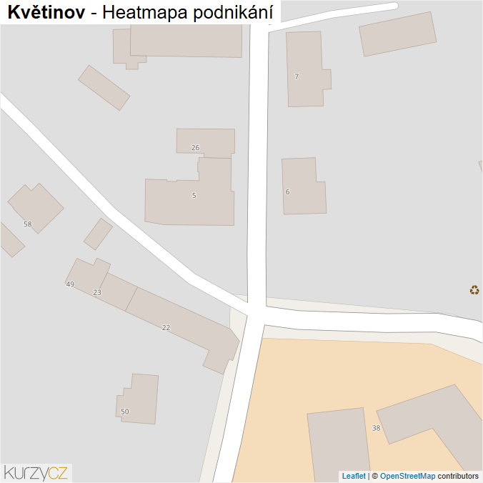 Mapa Květinov - Firmy v obci.