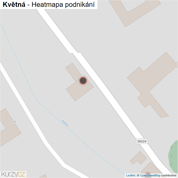Mapa Květná - Firmy v obci.