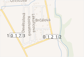 Barvínková v obci Květnice - mapa ulice