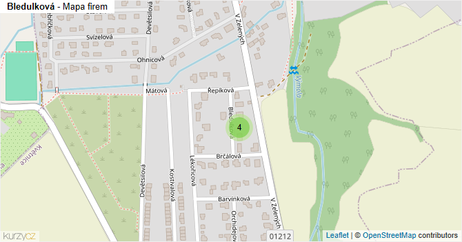 Bledulková - mapa firem