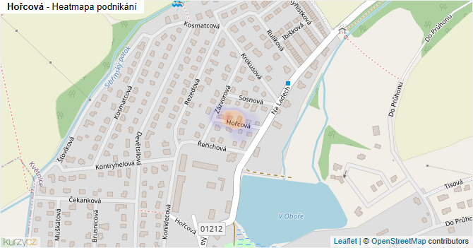 Hořcová - mapa podnikání