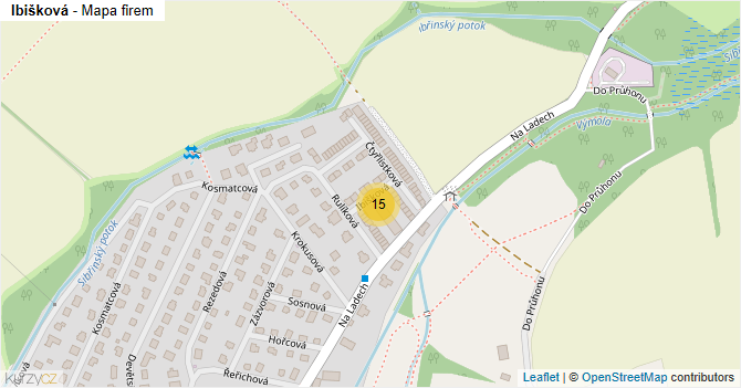 Ibišková - mapa firem
