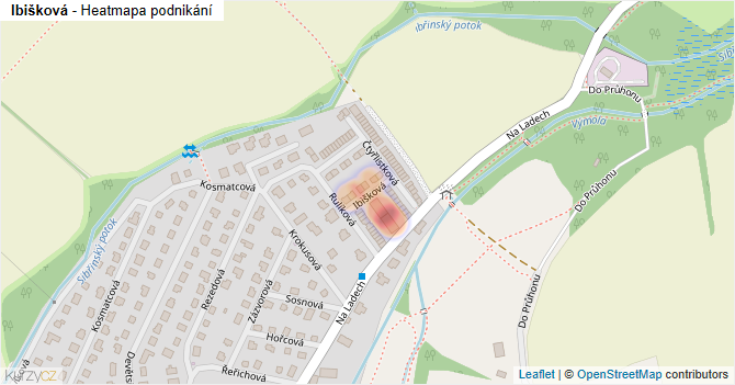 Ibišková - mapa podnikání