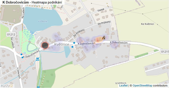 K Dobročovicům - mapa podnikání