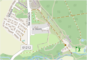 K Oboře v obci Květnice - mapa ulice